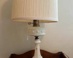 Milk Glass Lamp