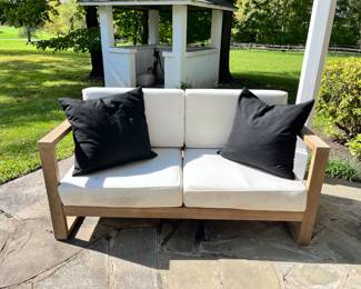 Modern Outdoor Loveseat