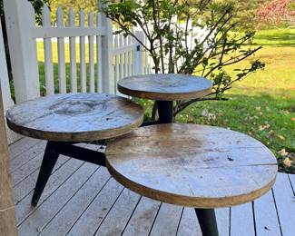 Modern 3 Tier Wooden Table