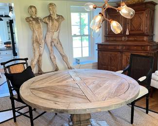 RH Round Wooden Table 5' w x 30" H