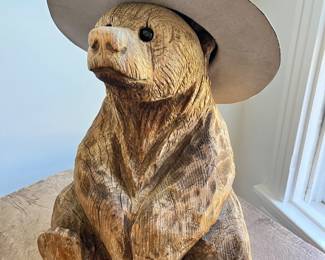 Carved wooden Bear