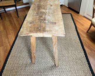 Primitive Wooden  Small Dining Table 71" L x 21.5" W x 28.5"  H