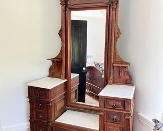 Victorian Hall Stand (Comes apart in 2 pieces)