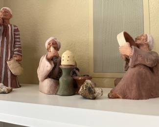 Interesting figurines created from Egyptian clay