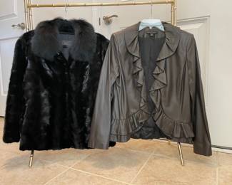 Fur leather Coats