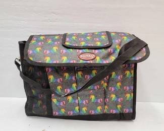 #2256 • Unicorn Printed Nylon Cordura Grooming Tote
