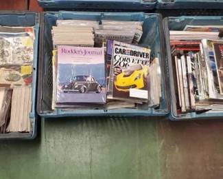 #7010 • 3 Totes of Automotive Magazines
