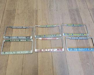 #7148 • (6) Metal License Plate Frames

