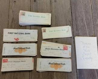 #7164 • Collection of Vintage Checks
