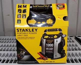 #7228 • NEW!!!!Stanley Portable Jump Starter With Compressor
