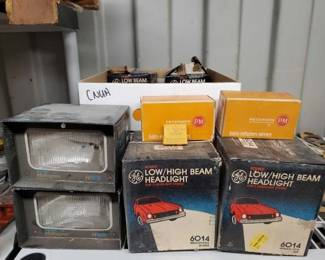 #7560 • (2) Box of Halogen Headlights, (6) Low/High Beam Headlight, & More
