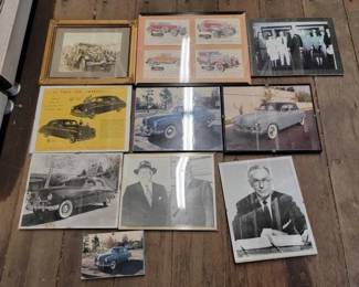 #7604 • Vintage Framed Photographs & Stamp Collection
