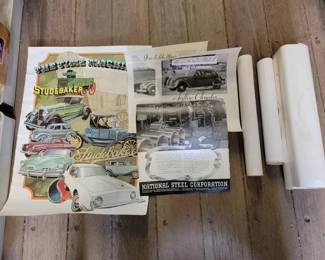 #7648 • (4) Posters and (3) Magazine Pages of Cars
