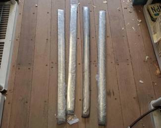 #7668 • (4) Vintage Chrom Car Skirts
