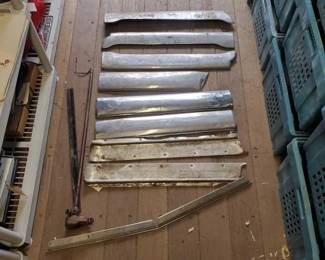 #7676 • (8)Vintage Skirts, Trim, (2) Metal Rods, & Hydramatic Drive
