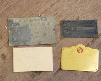 #7700 • (4) Car Plaques
