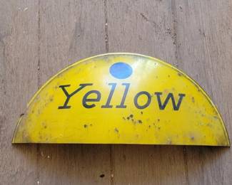 #7714 • Yellow Taxi Cab Sign
