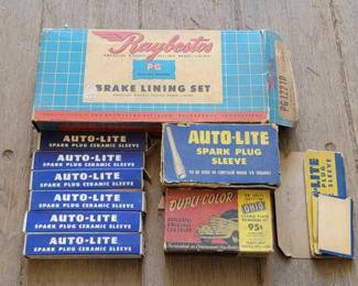 #7720 • Brake Lining Set & Spark Plug Ceramic Sleeves
