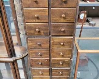 #520 • Wooden Cabinet with 12 Drawers
