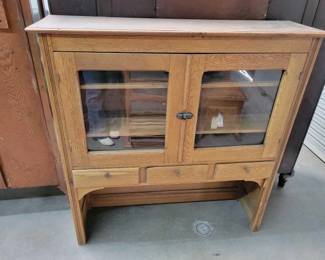 #528 • Wooden Glass Window Cabinet
