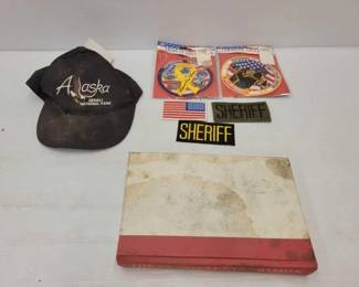#2316 • Hat, Patches & Book
