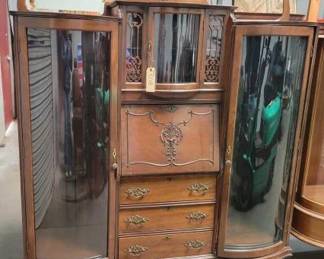 #508 • Double Side by Side Secretary Bookcase
