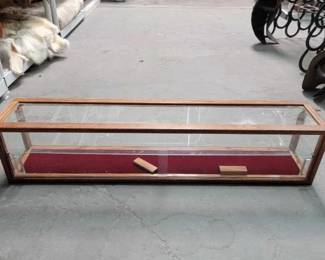 #613 • Wood & Glass Shelved Display Case
