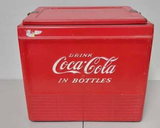 #633 • Vintage Antique Drink Coca-Cola Cooler
