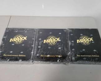 #682 • (3) Boxes of 1988-1992 Maxx race cards 5th anniversary edition
