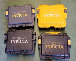 #6016 • (4) Invicta Hard Cases & Watch Accessories
