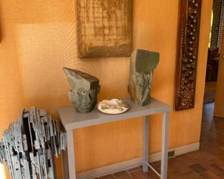 Wooden sculpture by Ionel Alexandrescu
Mixed media art by Sidonie Villere