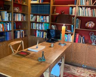 French provincial draw-end table