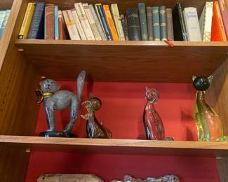 Livid Seguso glass cats
Alfredo Barbini Murano glass cats