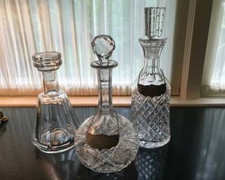 Crystal decanters