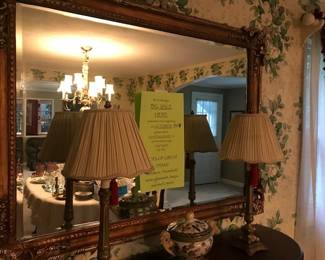 Dramatic ornate mirror