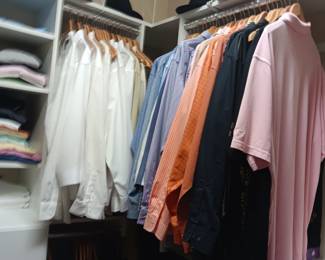 Lots of men's clothing