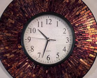 Mosaic wall clock