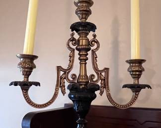 Brass candelabra