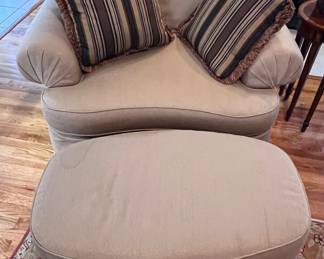 Kincaid side chair and ottoman