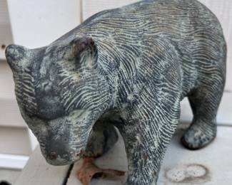 Small cast iron bear