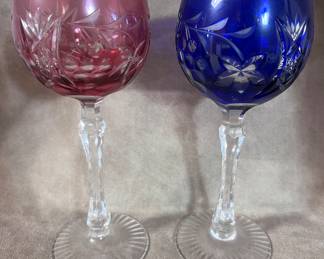Etched glassware