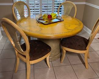Florentine style kitchen table and chairs