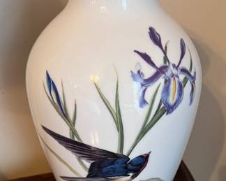 Franklin Porcelain "Meadowland Bird Vase"