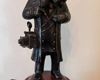 Maitland-Smith handmade bronze bloodhound sculpture