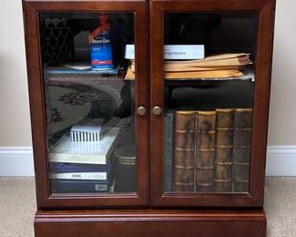 Glass door bookcases