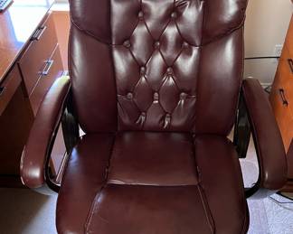 Leather desk chair