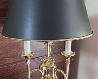 Brass desk lamp