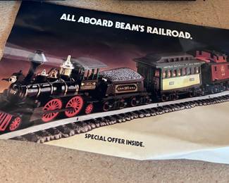 Collection of Beam's Railroad decanters