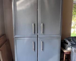 Metal storage cabinet