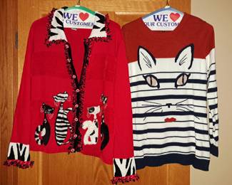 Cool cat sweaters!!